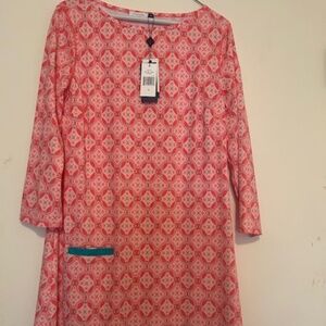 Cabana Life Coral Tides shift dress